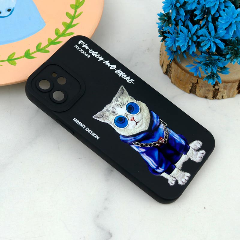قاب سیلیکونی طرحدار محافظ لنزدار iPhone 12