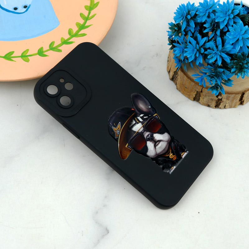 قاب سیلیکونی طرحدار محافظ لنزدار iPhone 12