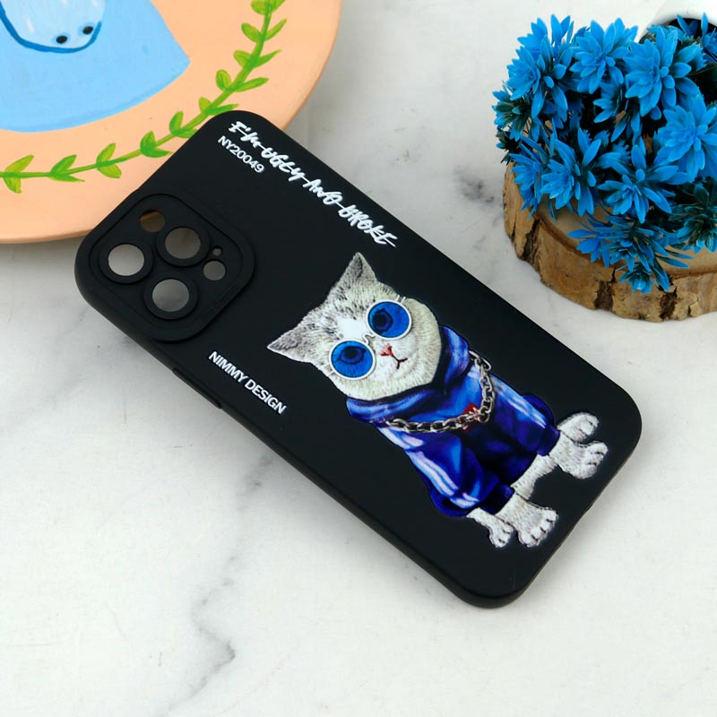 قاب سیلیکونی طرحدار محافظ لنزدار iPhone 12 Pro Max