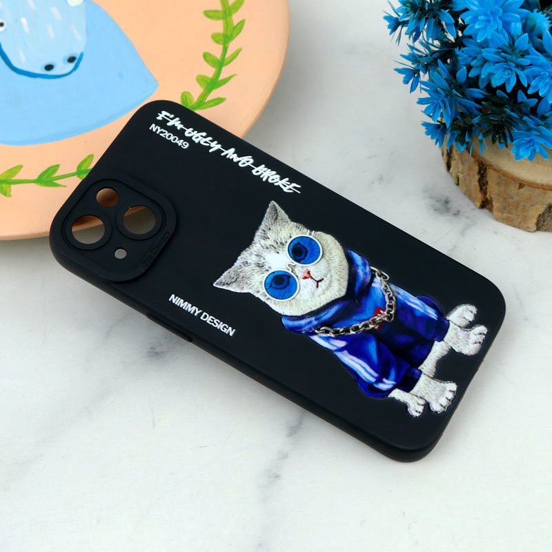 قاب سیلیکونی طرحدار محافظ لنزدار iPhone 13