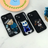 قاب سیلیکونی طرحدار محافظ لنزدار iPhone 13