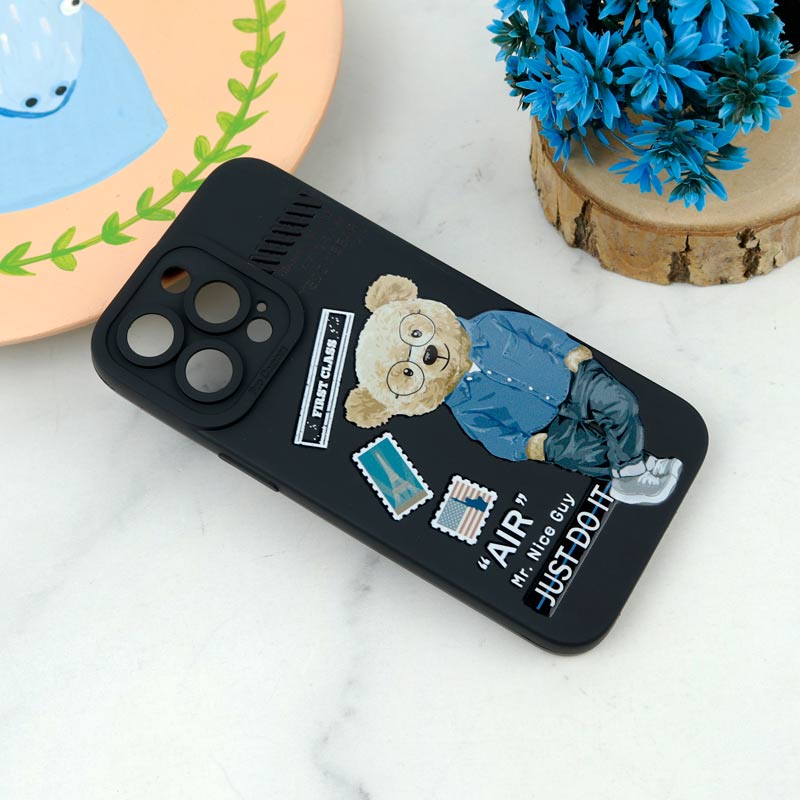 قاب سیلیکونی طرحدار محافظ لنزدار iPhone 13 Pro
