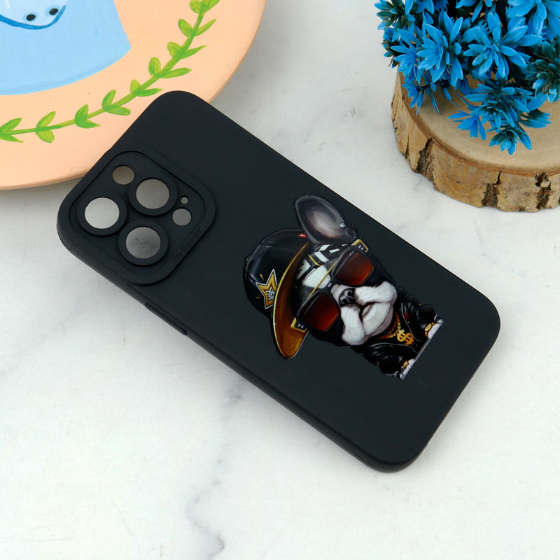 قاب سیلیکونی طرحدار محافظ لنزدار iPhone 13 Pro