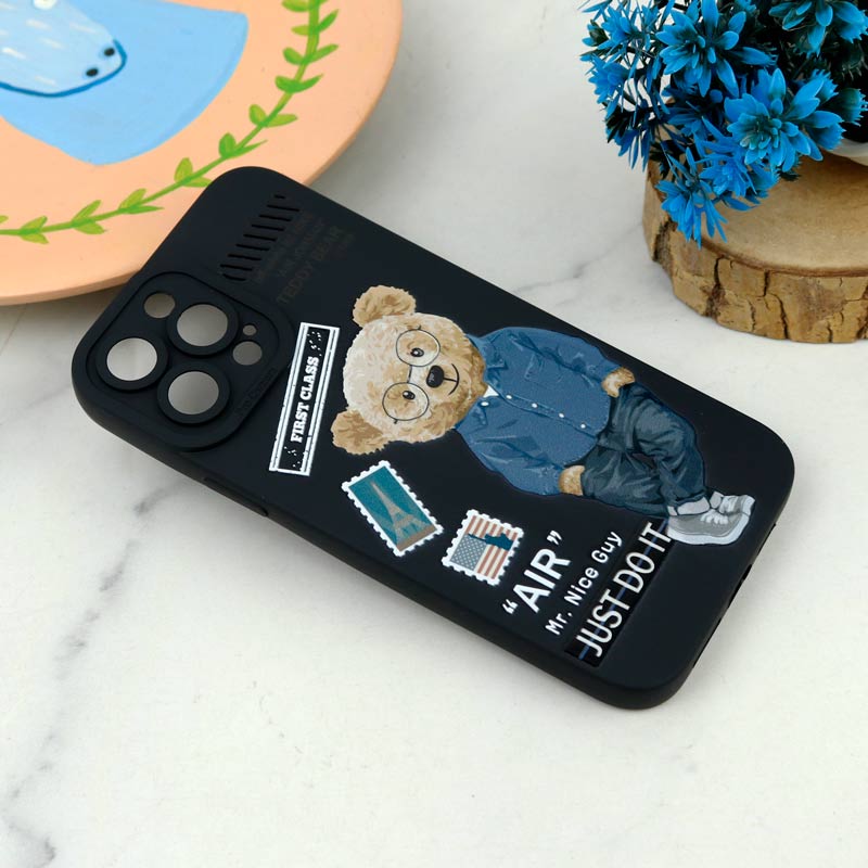 قاب سیلیکونی طرحدار محافظ لنزدار iPhone 13 Pro Max