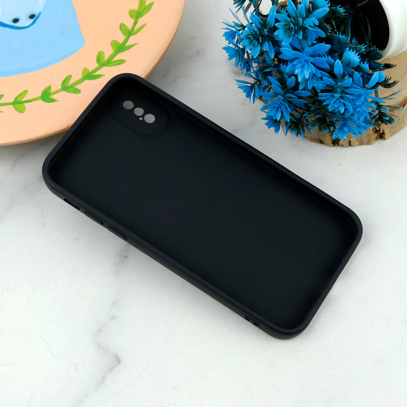 قاب سیلیکونی طرحدار محافظ لنزدار iPhone X/XS