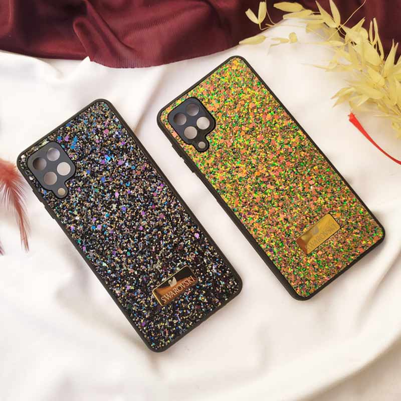 قاب شاینی Swarovski High Copy محافظ لنزدار Samsung Galaxy A12