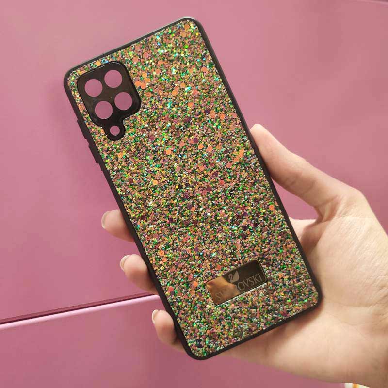 قاب شاینی Swarovski High Copy محافظ لنزدار Samsung Galaxy A12