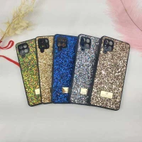 قاب شاینی Swarovski High Copy محافظ لنزدار Samsung Galaxy A12