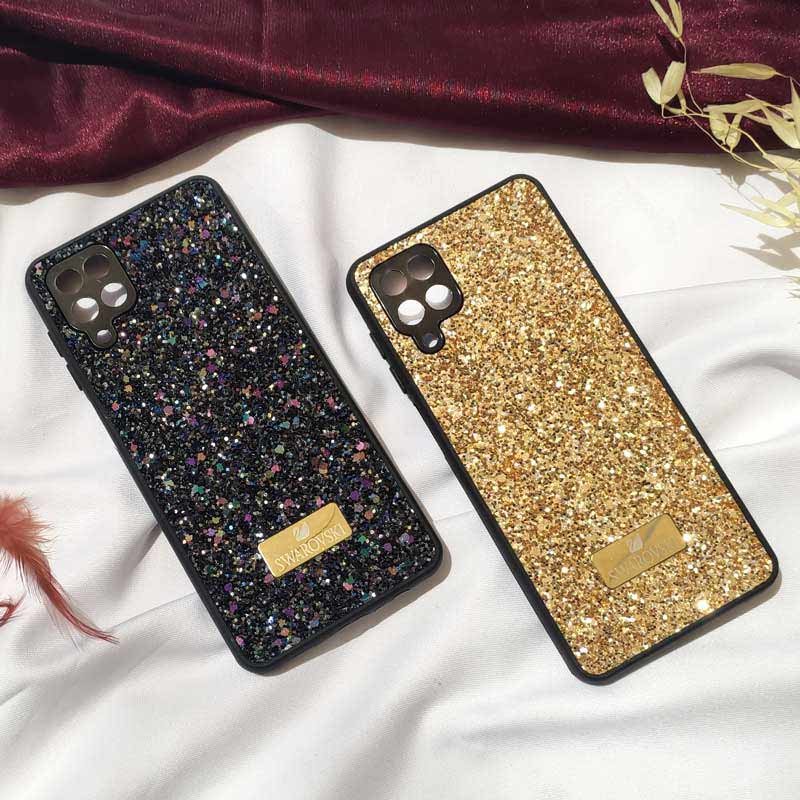 قاب شاینی Swarovski High Copy محافظ لنزدار Samsung Galaxy A12