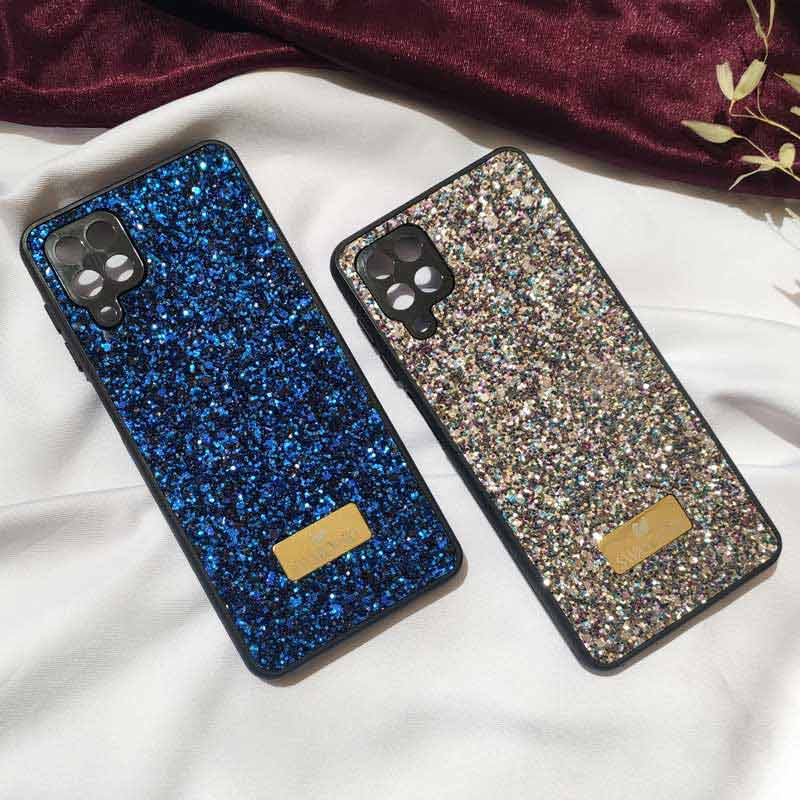 قاب شاینی Swarovski High Copy محافظ لنزدار Samsung Galaxy A12