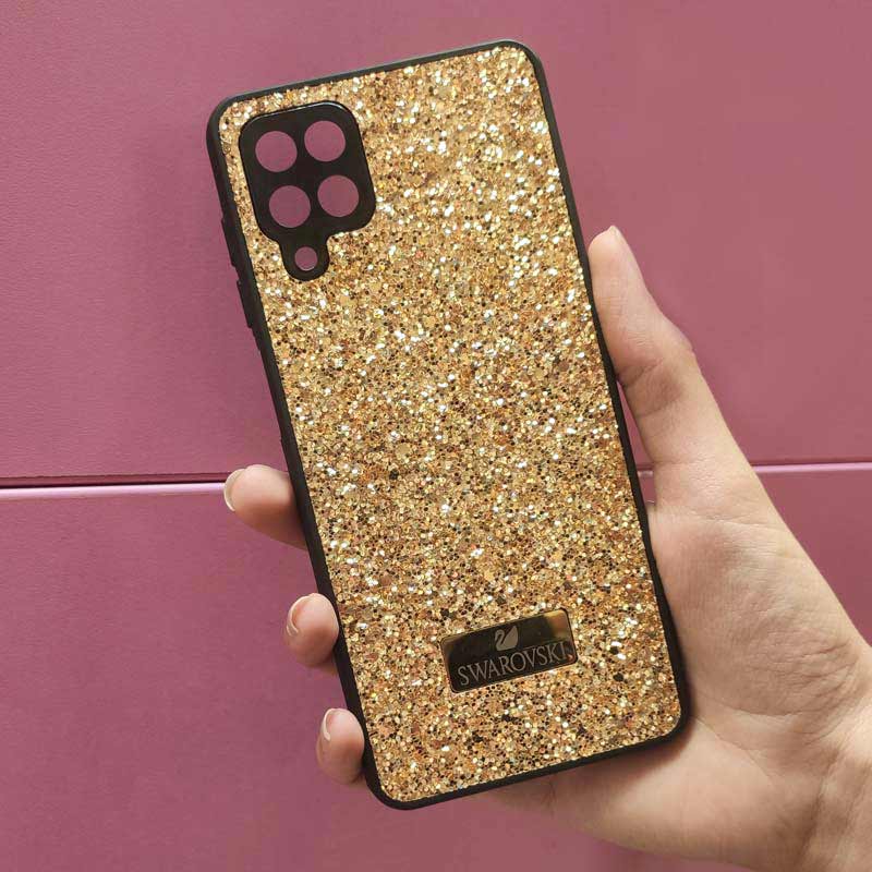 قاب شاینی Swarovski High Copy محافظ لنزدار Samsung Galaxy A12