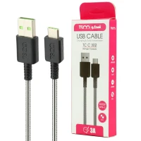 کابل تایپ سی فست شارژ TSCO TC C302 3A 1m