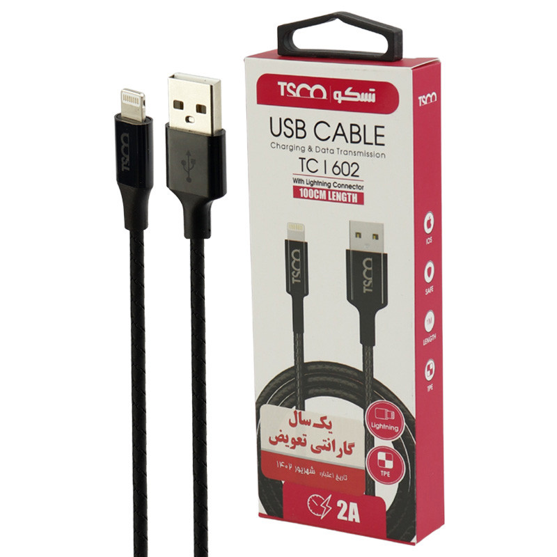 کابل آیفونی TSCO TCI602 2A 1m