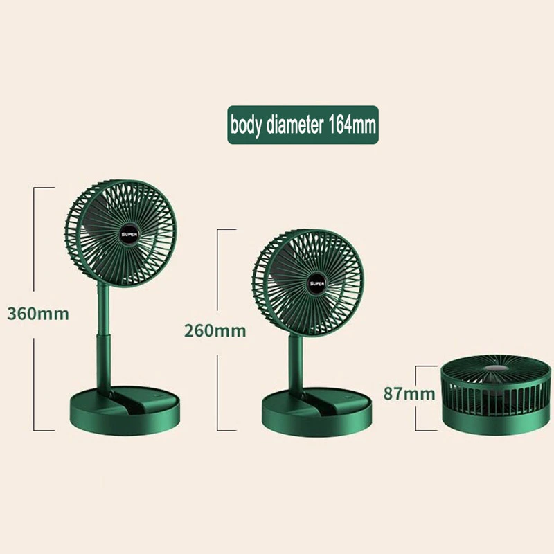 پنکه رومیزی شارژی Telescopic Folding Fan
