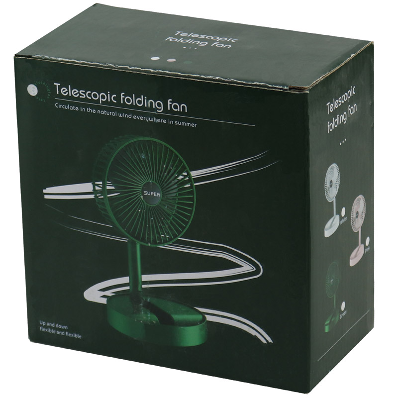 پنکه رومیزی شارژی Telescopic Folding Fan