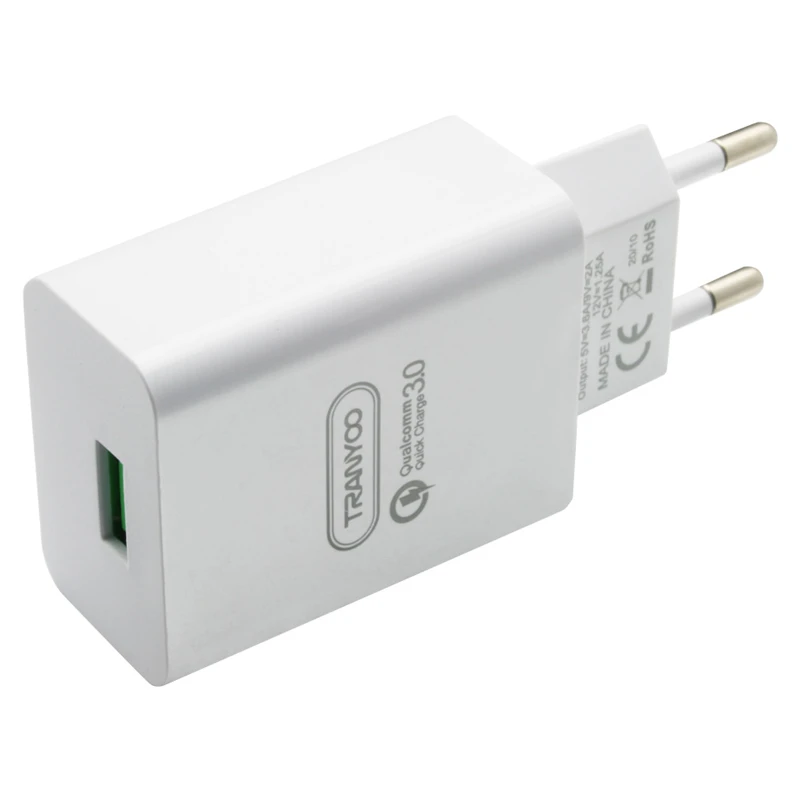 شارژر دیواری فست شارژ Tranyoo SE4 3.6A QC3.0 PD 18W + کابل تایپ سی