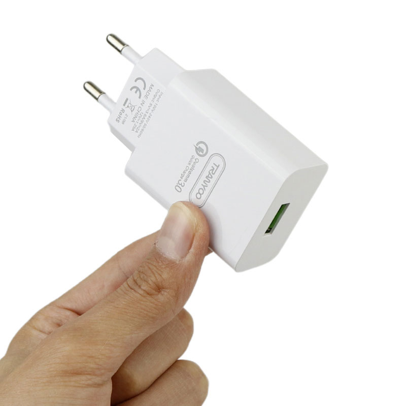 شارژر دیواری فست شارژ Tranyoo SE4 3.6A QC3.0 PD 18W + کابل تایپ سی