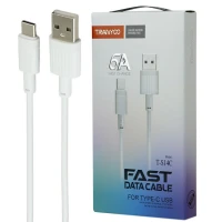 کابل تایپ سی فست شارژ Tranyoo T-S14C 6A 1m