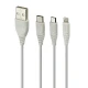 شارژر فندکی Tranyoo VS1 C1 2.1A 10.5W + کابل 3 سر