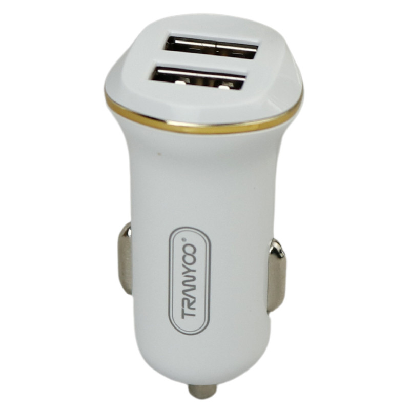 شارژر فندکی Tranyoo VS1 C1 2.1A 10.5W + کابل 3 سر
