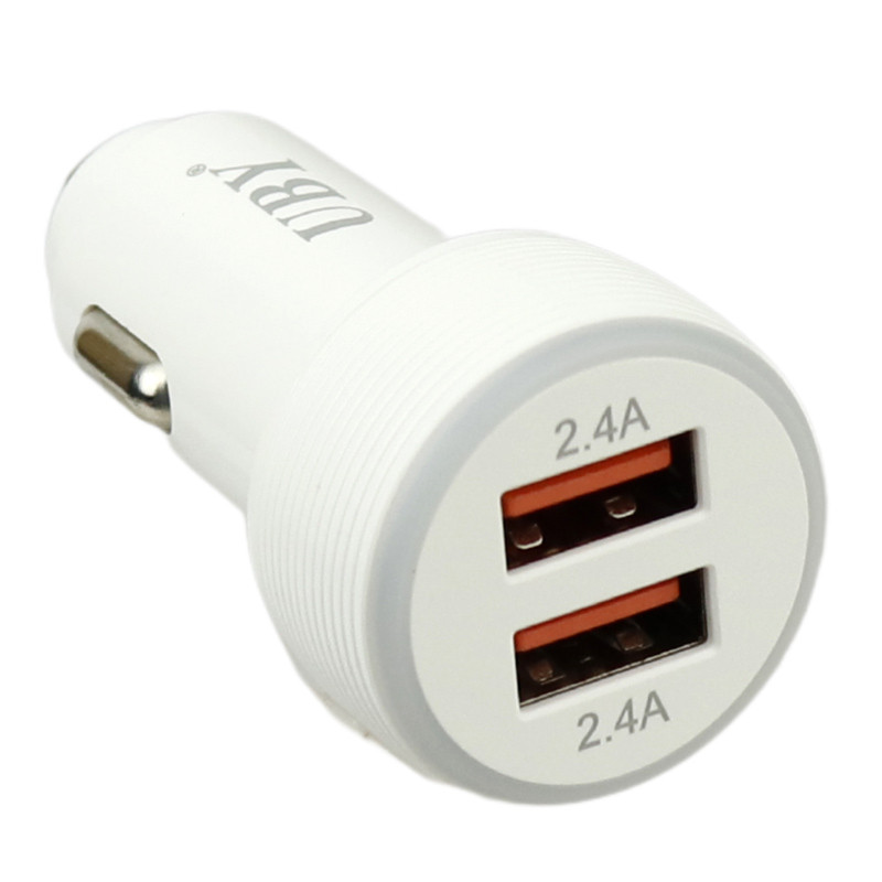 شارژر فندکی فست شارژ UBY U-C12 2.4A 12W + کابل تایپ سی