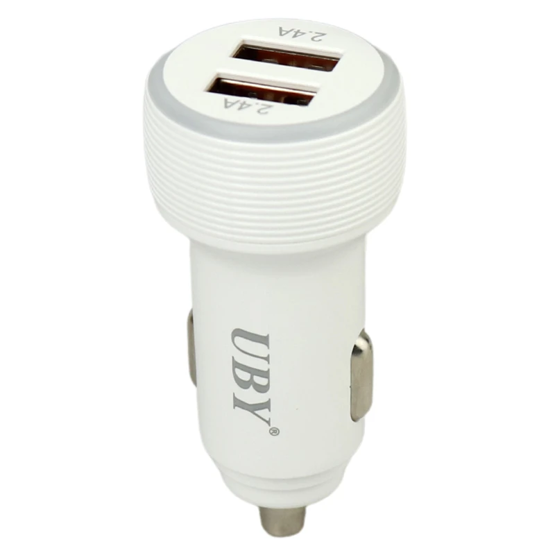 شارژر فندکی فست شارژ UBY U-C12 2.4A 12W + کابل تایپ سی