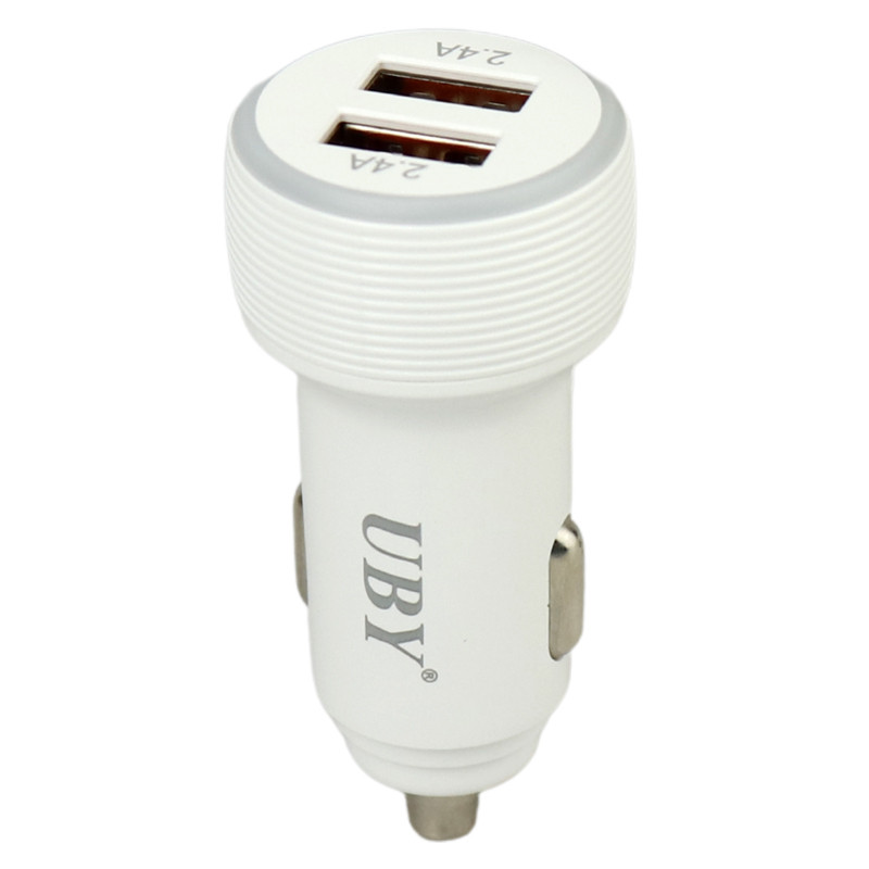 شارژر فندکی فست شارژ UBY U-C12 2.4A 12W + کابل تایپ سی