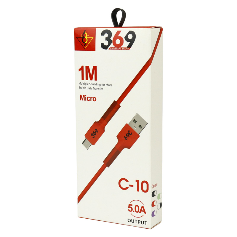 کابل میکرو یو اس بی فست شارژ Universal Brand 369 C-10 5A 1m