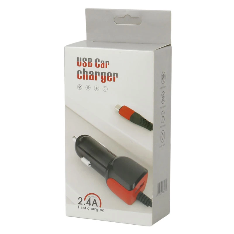 شارژر فندکی فست شارژ Micro & USB 2.4A
