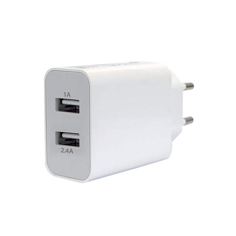 شارژر دیواری فست شارژ Verity AP2124 2Port 2.4A + کابل میکرو یو اس بی