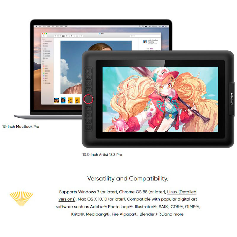 قلم و مانیتور طراحی XP-Pen Artist 13.3 Pro