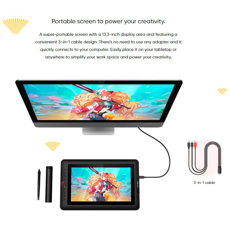 قلم و مانیتور طراحی XP-Pen Artist 13.3 Pro