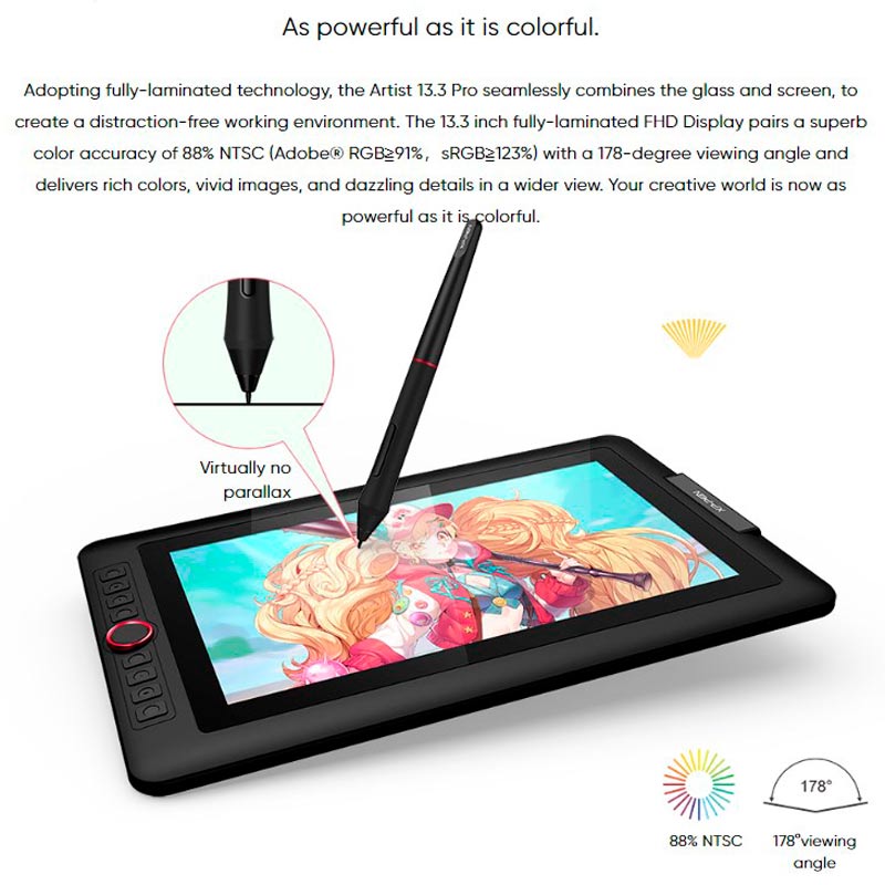 قلم و مانیتور طراحی XP-Pen Artist 13.3 Pro