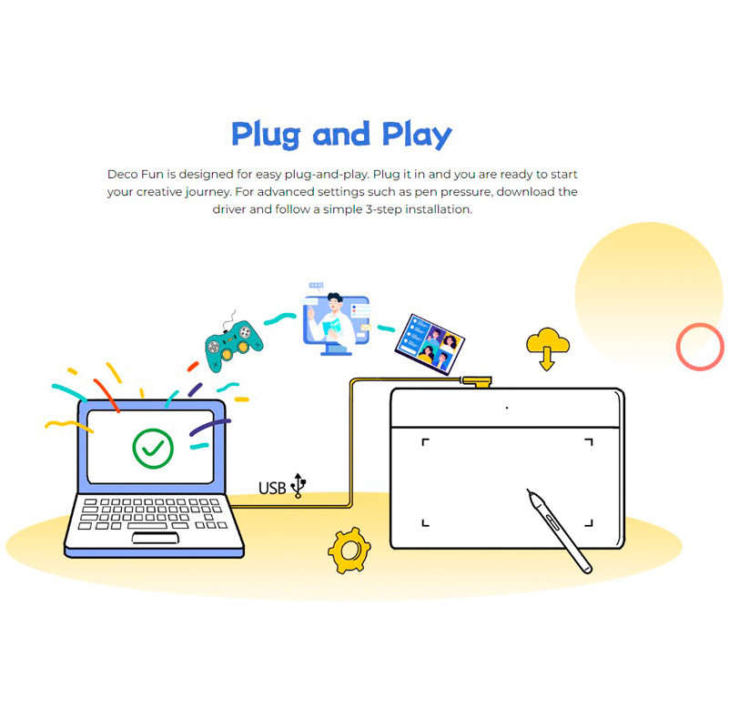 قلم نوری XP-Pen Deco Fun L CT1060