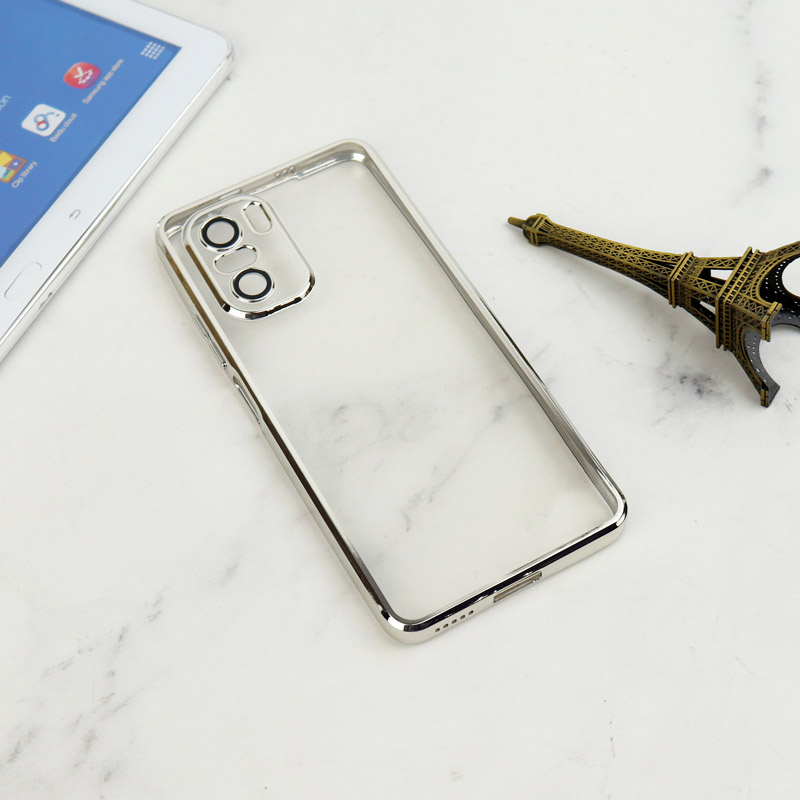 قاب شفاف دور رنگی محافظ لنزدار Xiaomi Poco F3