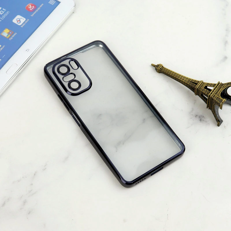 قاب شفاف دور رنگی محافظ لنزدار Xiaomi Poco F3