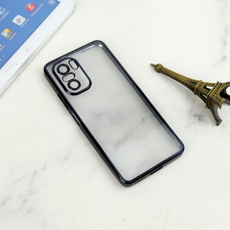 قاب شفاف دور رنگی محافظ لنزدار Xiaomi Poco F3