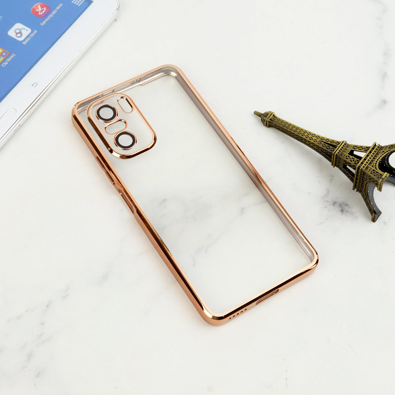 قاب شفاف دور رنگی محافظ لنزدار Xiaomi Poco F3