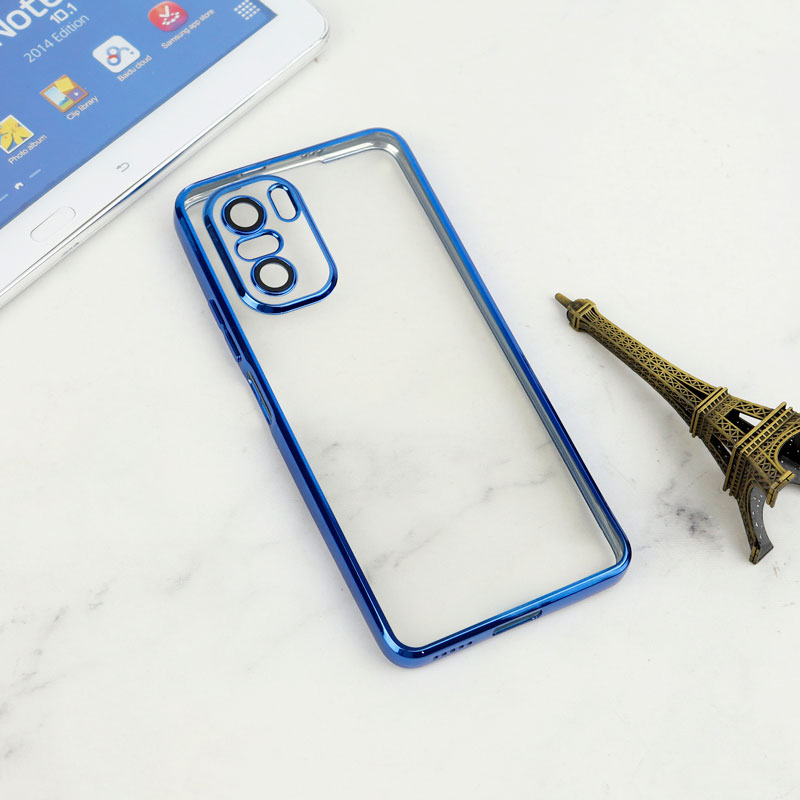 قاب شفاف دور رنگی محافظ لنزدار Xiaomi Poco F3