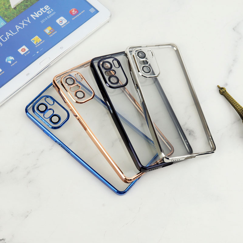 قاب شفاف دور رنگی محافظ لنزدار Xiaomi Poco F3