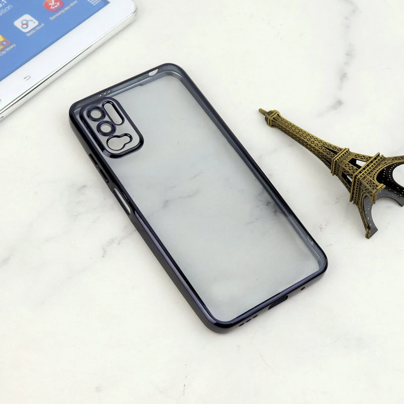قاب شفاف دور رنگی محافظ لنزدار Xiaomi Poco M3 Pro