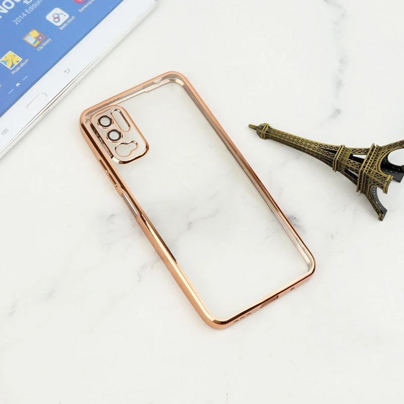 قاب شفاف دور رنگی محافظ لنزدار Xiaomi Poco M3 Pro