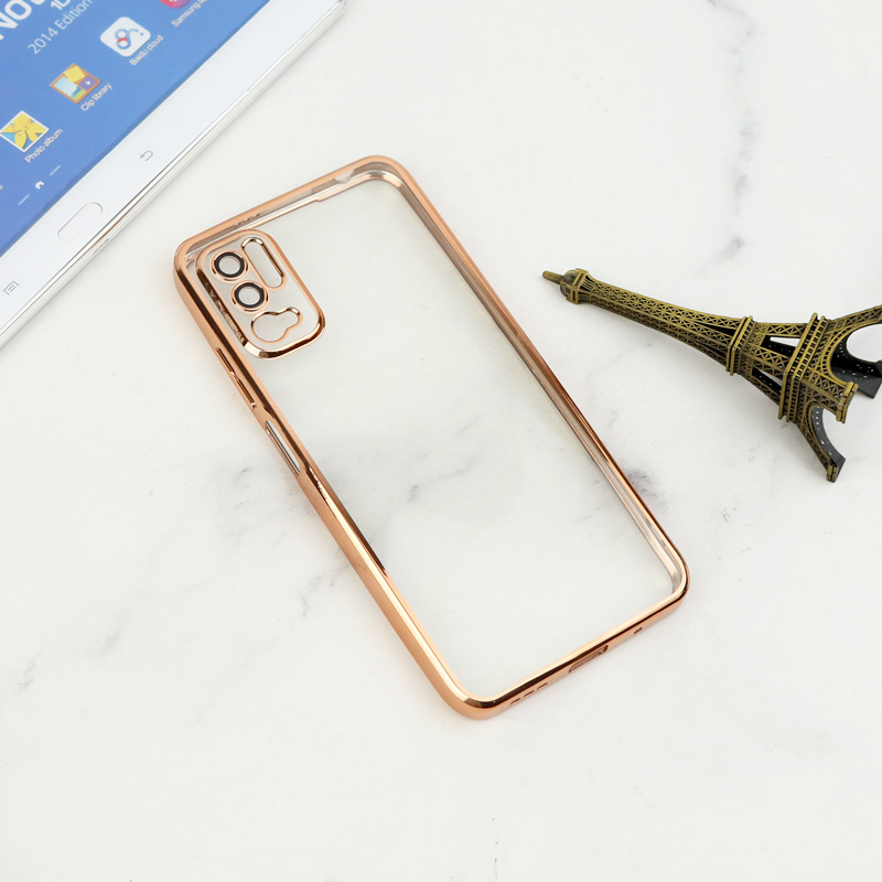 قاب شفاف دور رنگی محافظ لنزدار Xiaomi Poco M3 Pro