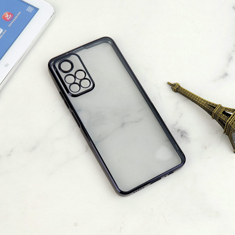 قاب شفاف دور رنگی محافظ لنزدار Xiaomi Poco M4 Pro 5G