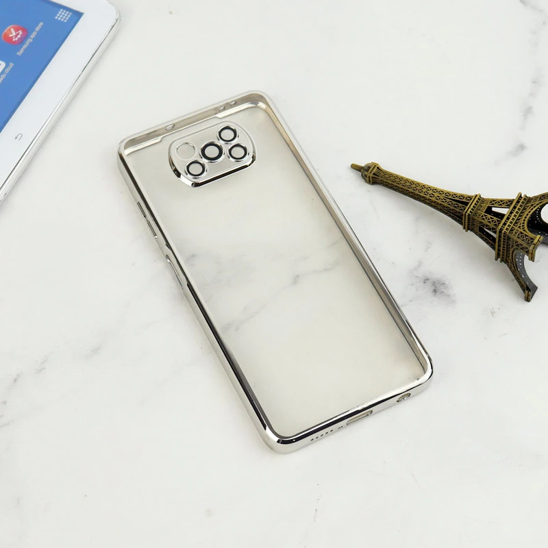 قاب شفاف دور رنگی محافظ لنزدار Xiaomi Poco X3
