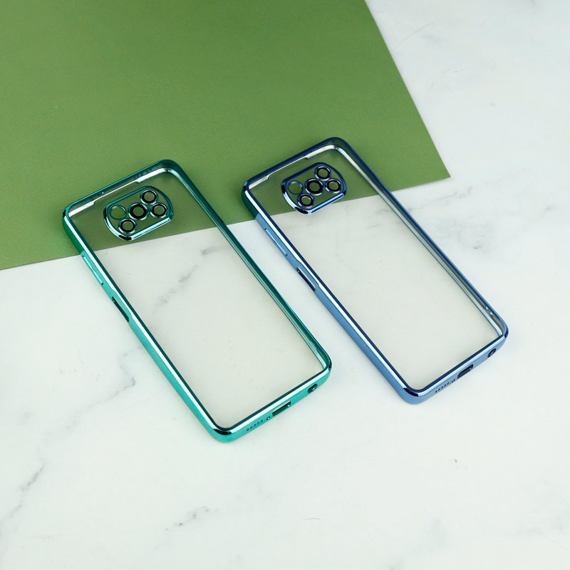 قاب شفاف دور رنگی محافظ لنزدار Xiaomi Poco X3