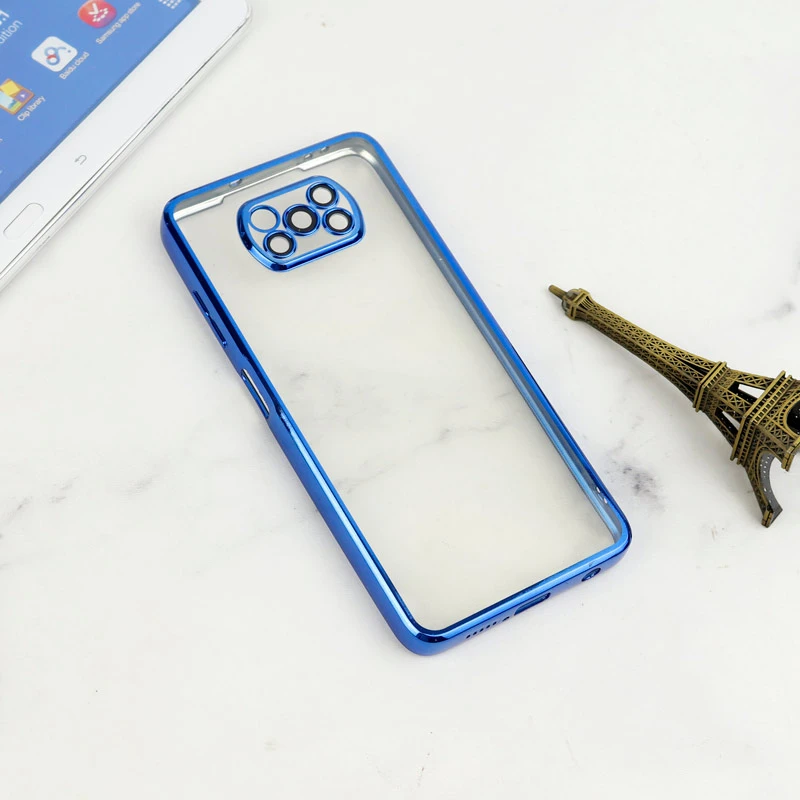 قاب شفاف دور رنگی محافظ لنزدار Xiaomi Poco X3