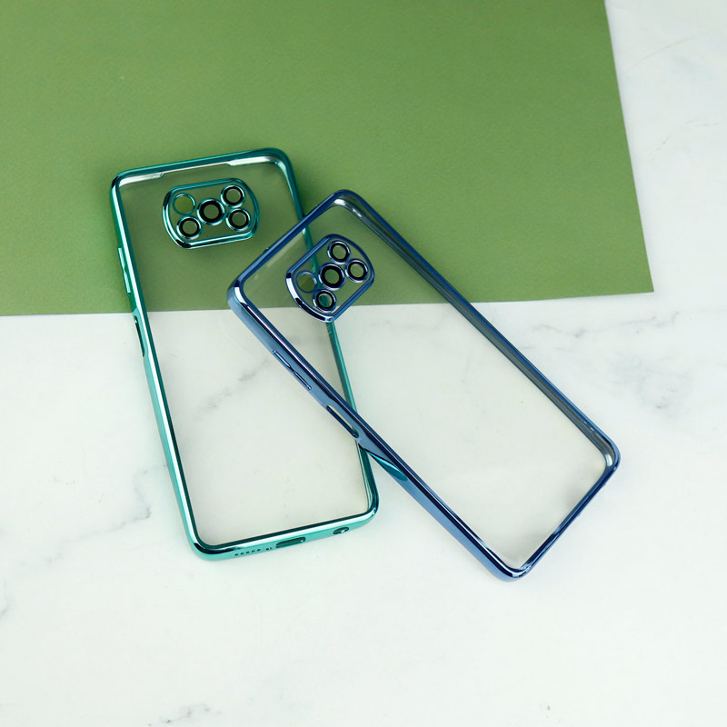 قاب شفاف دور رنگی محافظ لنزدار Xiaomi Poco X3