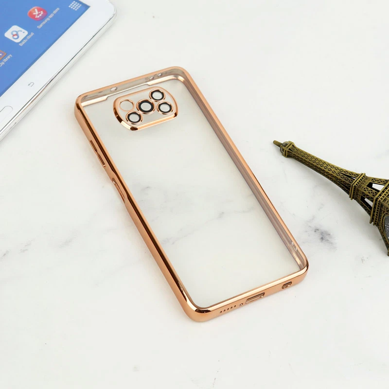 قاب شفاف دور رنگی محافظ لنزدار Xiaomi Poco X3