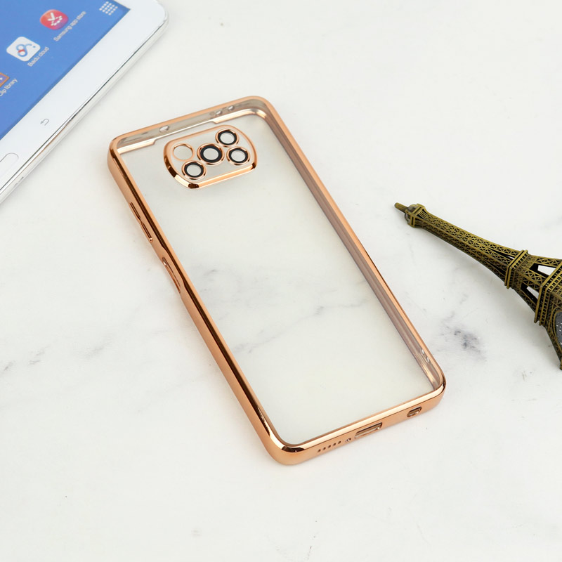 قاب شفاف دور رنگی محافظ لنزدار Xiaomi Poco X3